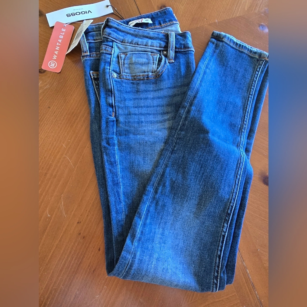 NWT 👖 Vigoss Dark Blue Women's Skinny Jeans - Stretch Denim